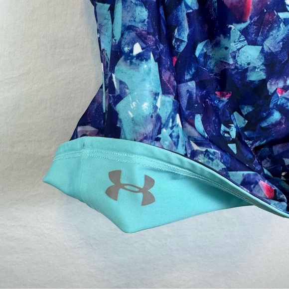 Under Armour Blue and Red Patterned Tank Top No Size - Picture 4 of 4